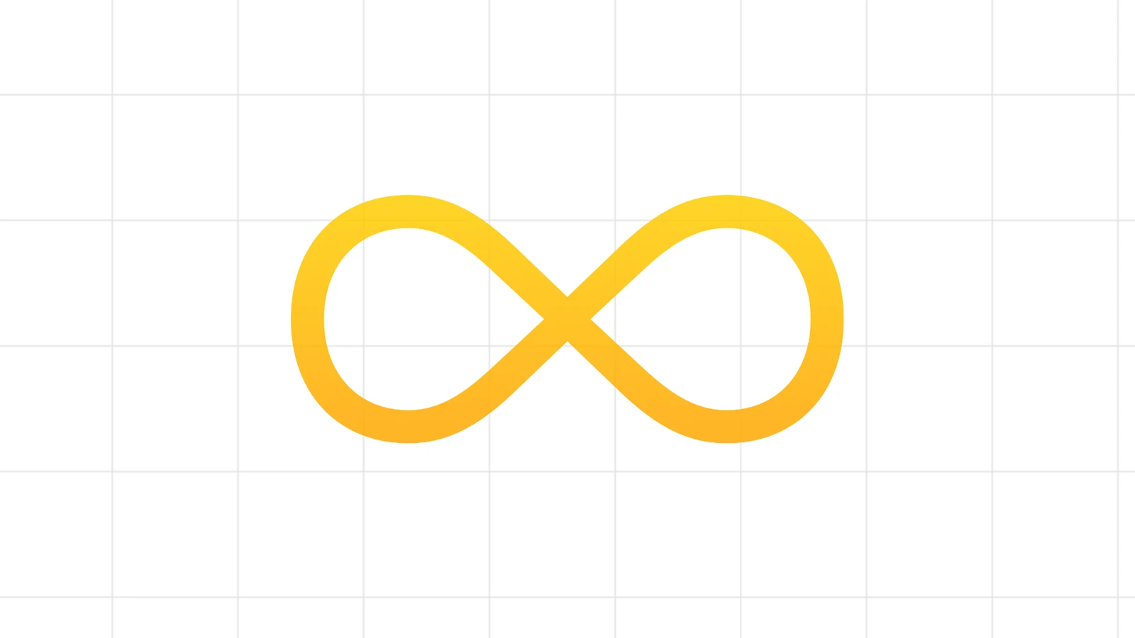 Golden infinity loop over the game grid